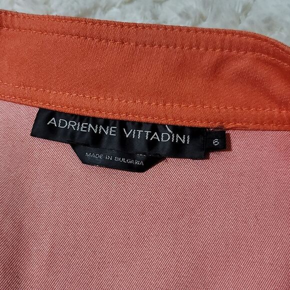 Adrienne Vittadini Orange Belted Zip Fashion Utinity Jacket - Picture 7 of 7